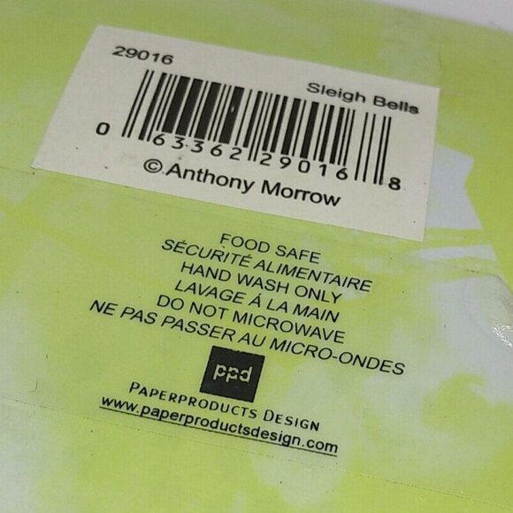 ONE 6" Paperproducts Design Anthony Morrow Sleigh bells horse Coaster Tray Plate - Picture 4 of 6